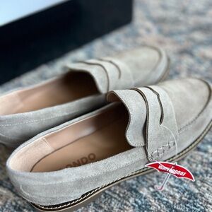 Blondo Women's Suede Loafers in Taupe